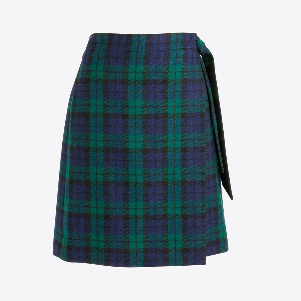 J crew wool wrap skirt
